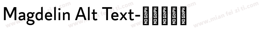 Magdelin Alt Text字体转换